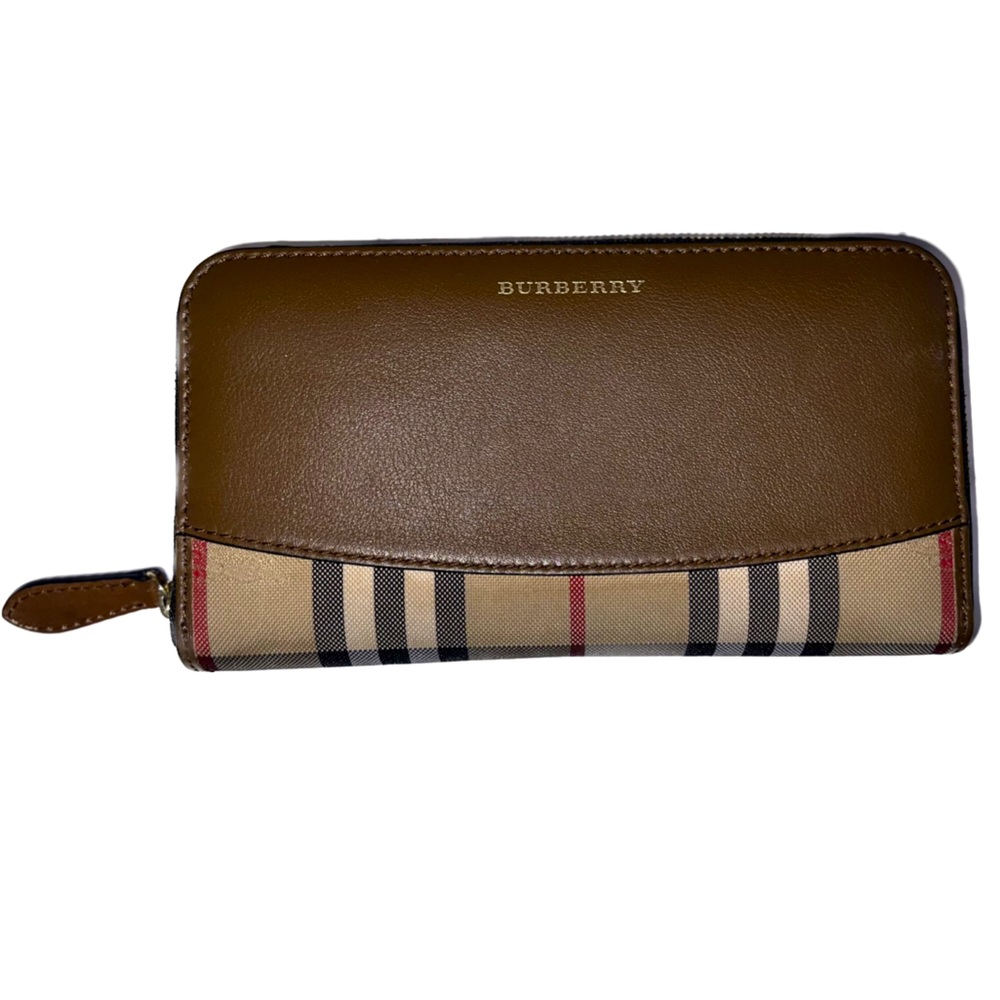 Burberry Wallet Brown Leather